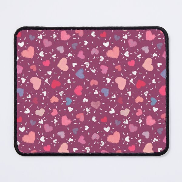 Item preview, Sweet Hearts Pattern with dark wine background designed and sold by NaliniLe.