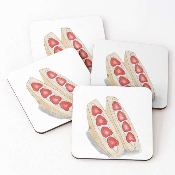 Item preview, Japanese Fruit Sandwich Illustration | Cute Kawaii Dessert Art designed and sold by Chamiese.