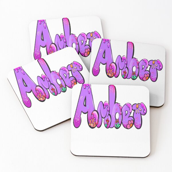 Item preview, Amber Name in purple personalized gifts for women and girls - custom personalised Amber designed and sold by Artonmytee.