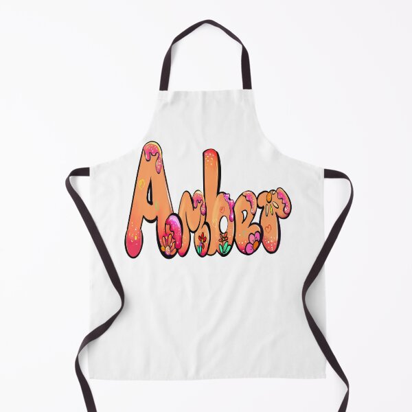 Item preview, Amber Name in orange personalized gifts for women and girls - custom personalised Amber designed and sold by Artonmytee.