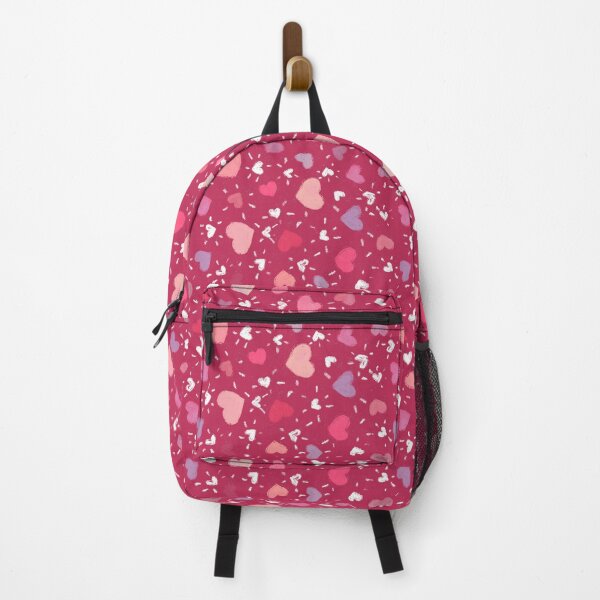 Item preview, Sweet Hearts Pattern with dark red background designed and sold by NaliniLe.