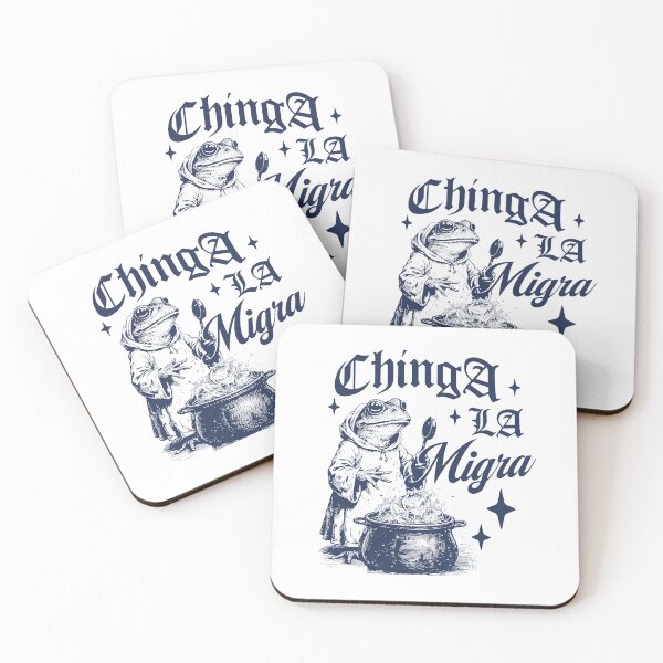 Item preview, Chinga la Migra Frog Protest Meme designed and sold by RandyHaskins.