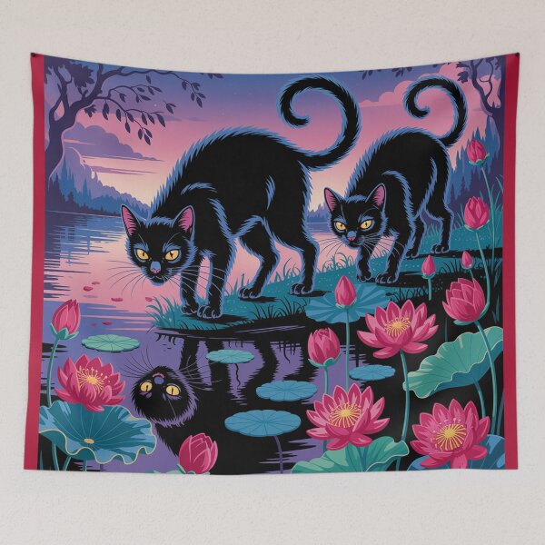 Item preview, Мenacing black cats. designed and sold by Lilashakti ⭐️ ⭐️ ⭐️ ⭐️ ⭐️.