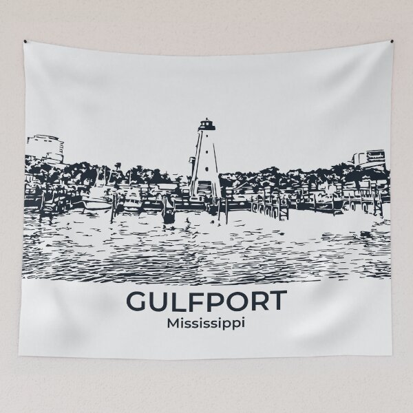 Item preview, Gulfport - Mississippi designed and sold by Lakeric Cityscapes.