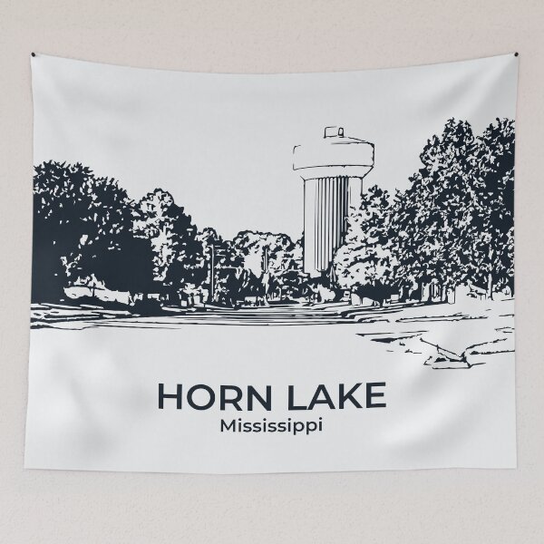 Item preview, Lago Horn - Misisipi designed and sold by Lakeric Cityscapes.