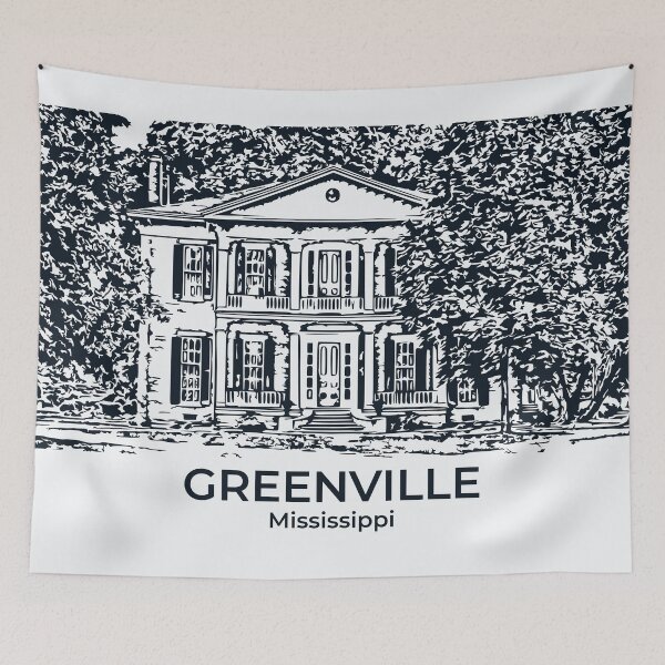Item preview, Greenville - Mississippi designed and sold by Lakeric Cityscapes.