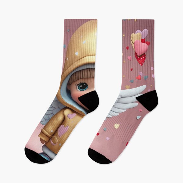 Item preview, Toddler Angel of Love with wings wearing a hoodie celebrating Valentines Day designed and sold by Colin Bentham.