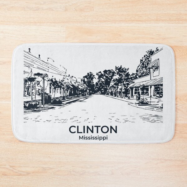 Item preview, Clinton - Mississippi designed and sold by Lakeric Cityscapes.
