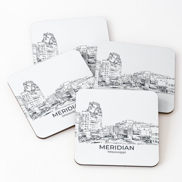 Artikelvorschau, Meridian - Mississippi entworfen und verkauft von Lakeric Cityscapes.