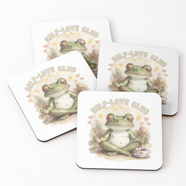Item preview, Frog meditation Self-love Club designed and sold by Frogs&Waters.