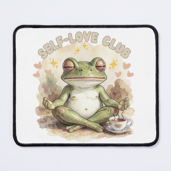 Item preview, Frog meditation Self-love Club designed and sold by Frogs&Waters.