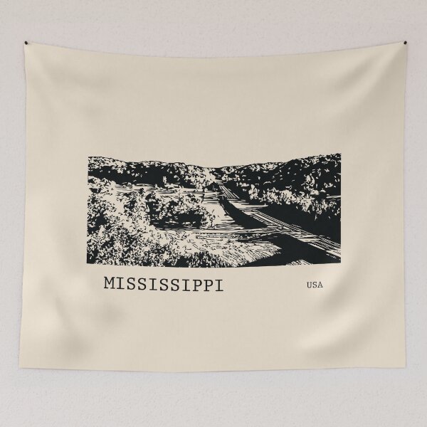 Artikelvorschau, Mississippi USA entworfen und verkauft von Lakeric Cityscapes.