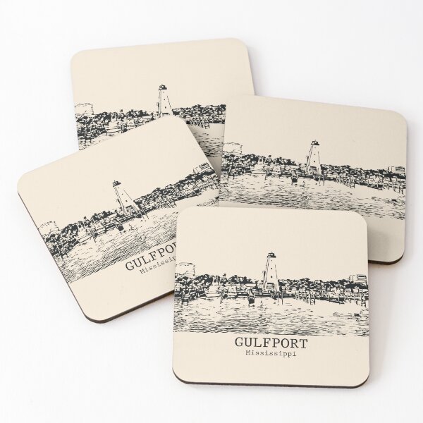 Item preview, Gulfport - Mississippi designed and sold by Lakeric Cityscapes.