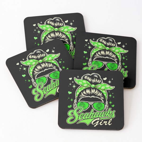 Item preview, Moño desordenado divertido de los Seahawks designed and sold by BlightedArt.