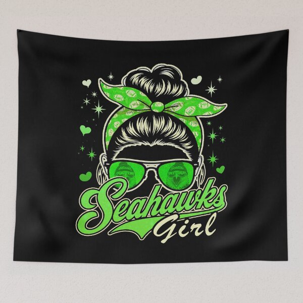 Item preview, Moño desordenado divertido de los Seahawks designed and sold by BlightedArt.