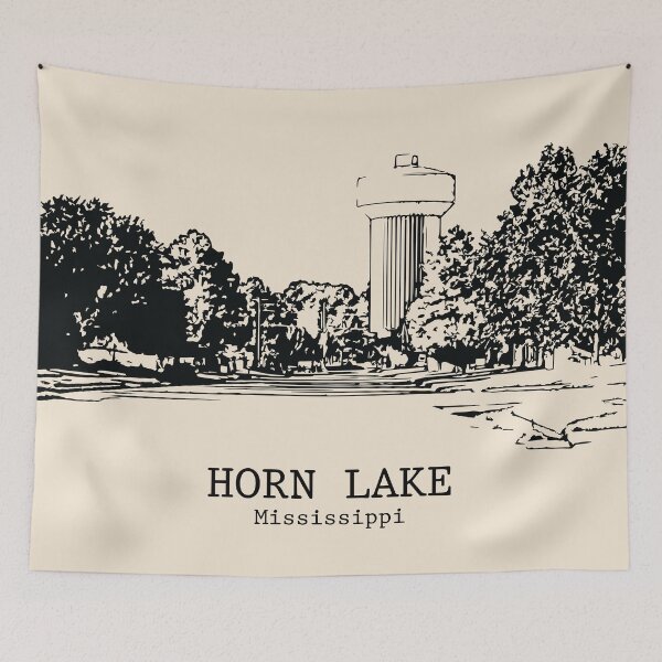 Item preview, Lago Horn - Misisipi designed and sold by Lakeric Cityscapes.
