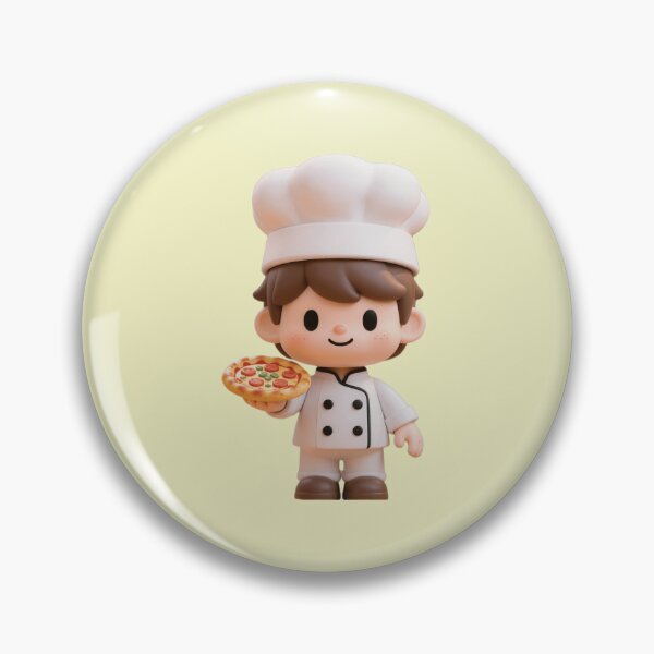 Item preview, Cute 3D Blocky Chef - Pizza Master Edition designed and sold by WhimsyBits.