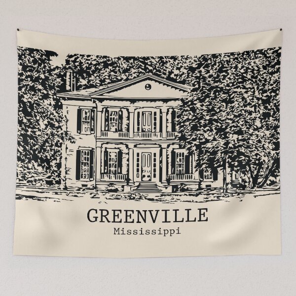 Item preview, Greenville - Mississippi designed and sold by Lakeric Cityscapes.