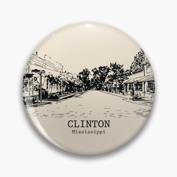 Artikelvorschau, Clinton - Mississippi entworfen und verkauft von Lakeric Cityscapes.