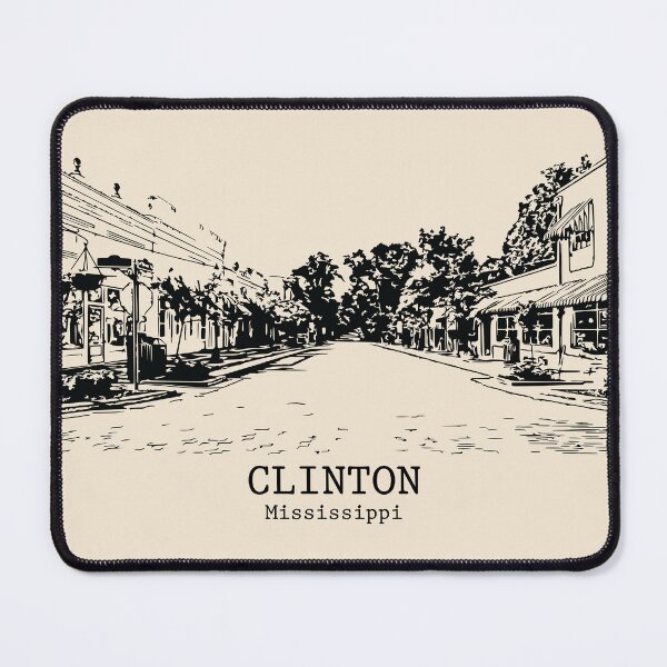 Item preview, Clinton - Mississippi designed and sold by Lakeric Cityscapes.