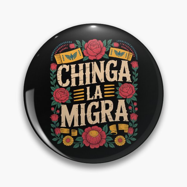 Item preview, Chinga La Migra Shirt Floral Design Flower Lover Men Women designed and sold by RobertKnow.