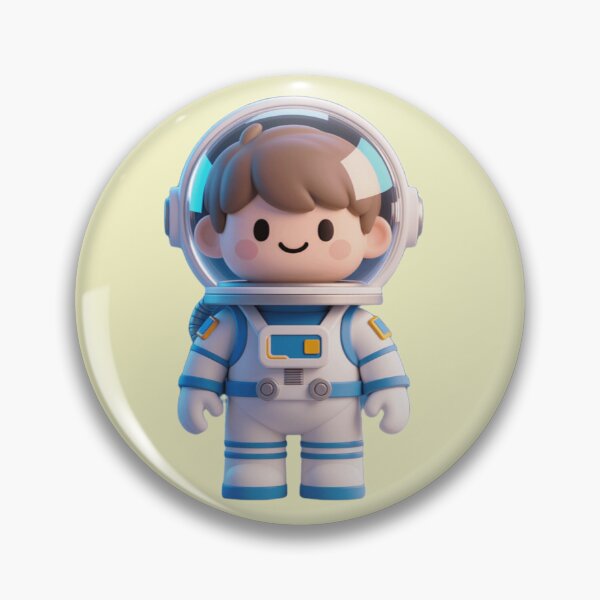 Item preview, Cute 3D Blocky Astronaut - Space Explorer Edition designed and sold by WhimsyBits.