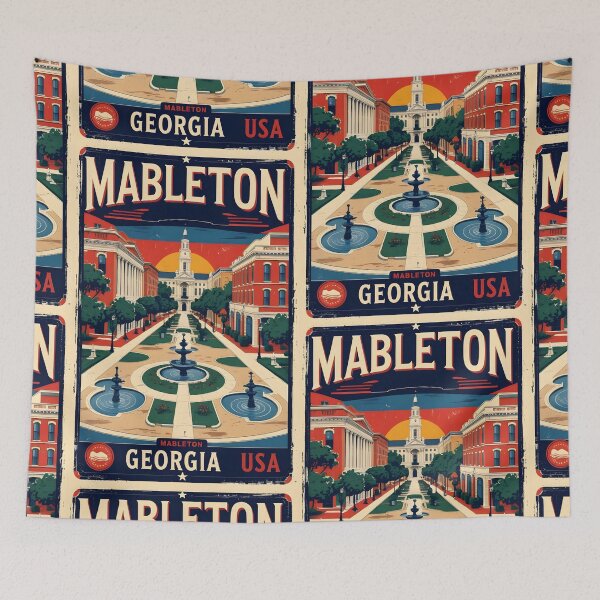 Item preview, Mableton Georgia USA Vintage Travel Tourism designed and sold by TravelersGems.