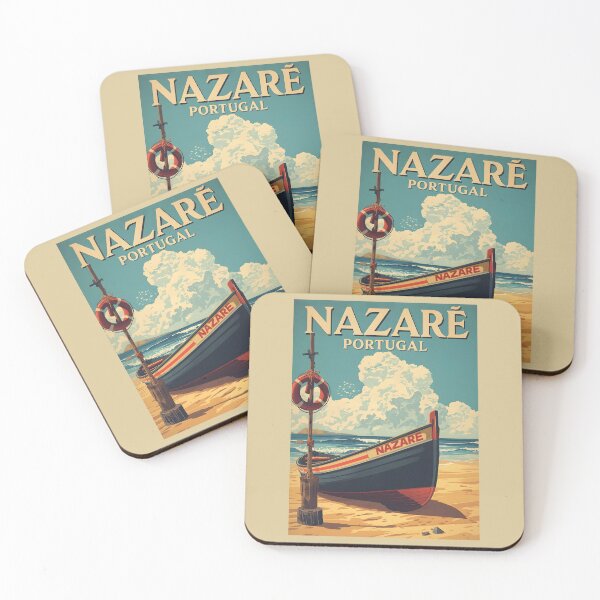 Item preview, A Vintage Illustration of Nazaré - Portugal  designed and sold by GoodOldVintage.