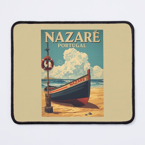 Item preview, A Vintage Illustration of Nazaré - Portugal designed and sold by GoodOldVintage.