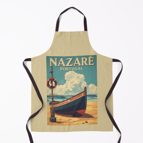 Item preview, A Vintage Illustration of Nazaré - Portugal designed and sold by GoodOldVintage.