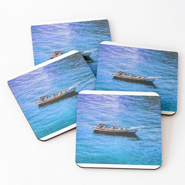 Item preview, Boat in the deep blue sea. Medina Beach, Sucre, Venezuela designed and sold by HenrryRamirez.