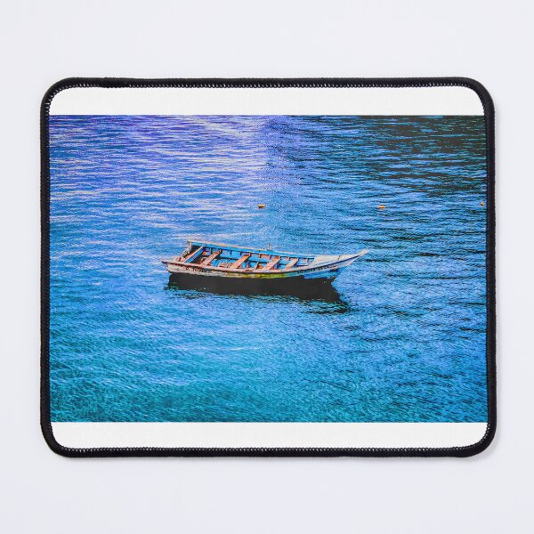 Item preview, Boat in the deep blue sea. Medina Beach, Sucre, Venezuela designed and sold by HenrryRamirez.