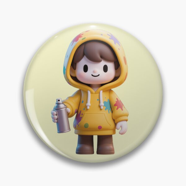 Item preview, Cute 3D Blocky Artist - Graffiti Street Style designed and sold by WhimsyBits.