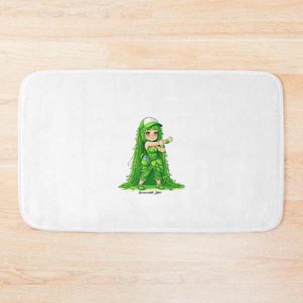 Item preview, Neveedah Jafri Character green moss leaves grass girl exercise designed and sold by NeveedahJafri.