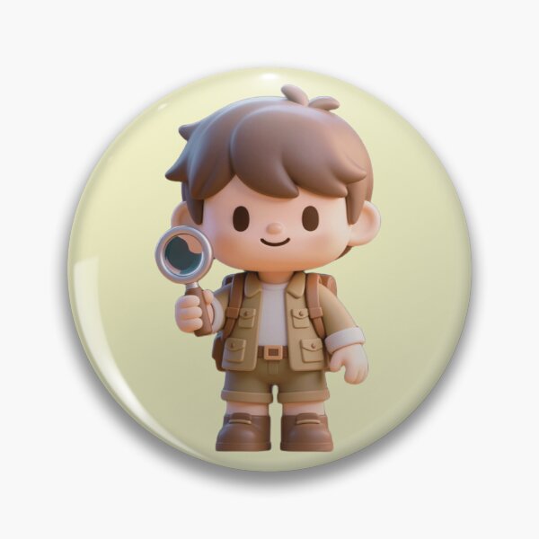 Item preview, Cute 3D Blocky Explorer - Adventure Magnifier Edition designed and sold by WhimsyBits.
