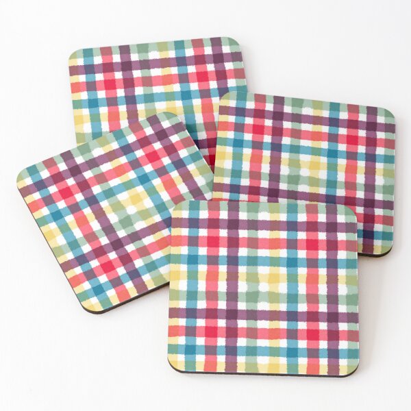 Item preview, Colorful Whimsical Plaid Watercolor Pattern designed and sold by sasyall.