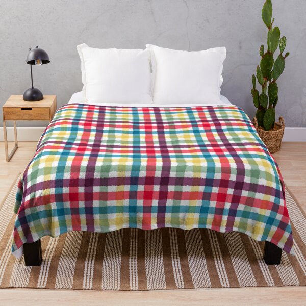 Item preview, Colorful Whimsical Plaid Watercolor Pattern designed and sold by sasyall.