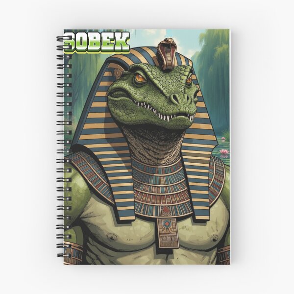 Item preview, Sobek – Ancient Egyptian Crocodile God of Strength, Protection & Power | Kemetic Mythology Art designed and sold by BlackStarsCreations.