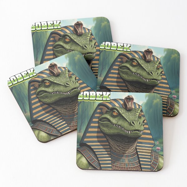 Item preview, Sobek – Ancient Egyptian Crocodile God of Strength, Protection & Power | Kemetic Mythology Art designed and sold by BlackStarsCreations.