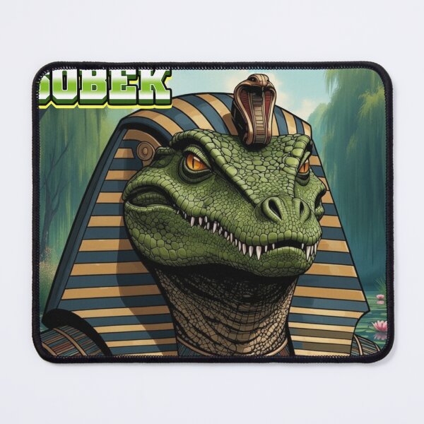 Item preview, Sobek – Ancient Egyptian Crocodile God of Strength, Protection & Power | Kemetic Mythology Art designed and sold by BlackStarsCreations.