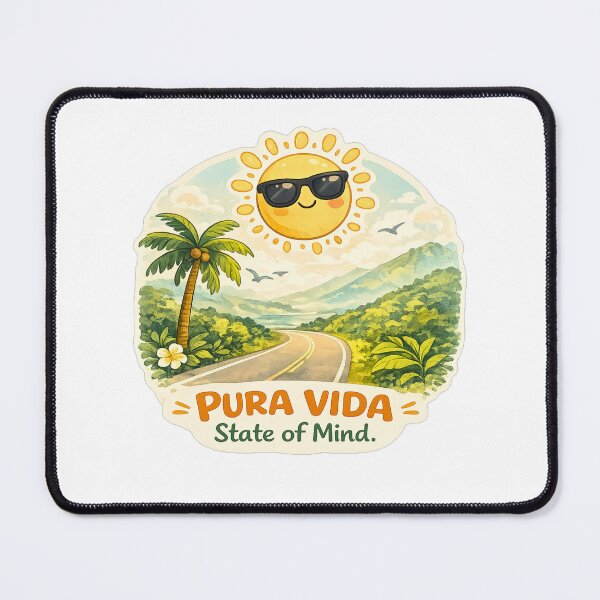 Item preview, Pura Vida – State of Mind | Tropical Sun & Happy Lifestyle Art designed and sold by Wander Vibes.