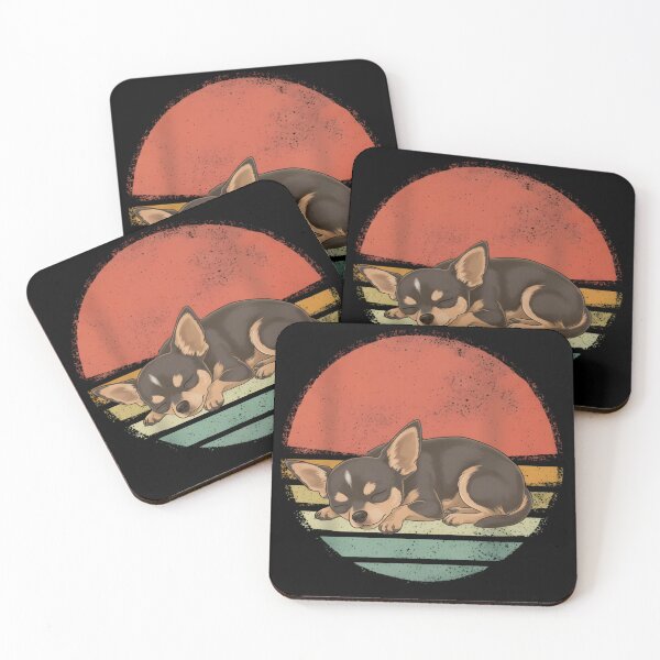 Item preview, Sleeping Chihuahua – Cute Puppy Retro Sunset Aesthetic designed and sold by YYoYY.