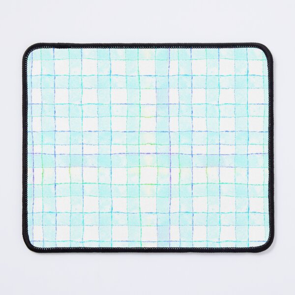 Item preview, Light Blue Whimsical Watercolor Plaid Pattern designed and sold by sasyall.