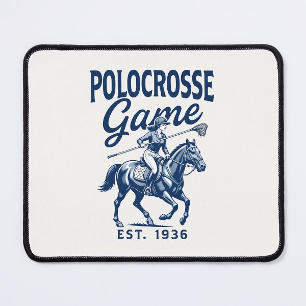 Item preview, Vintage Polocrosse Game EST 1936 - Equestrian Sports Art designed and sold by SplashTastic.