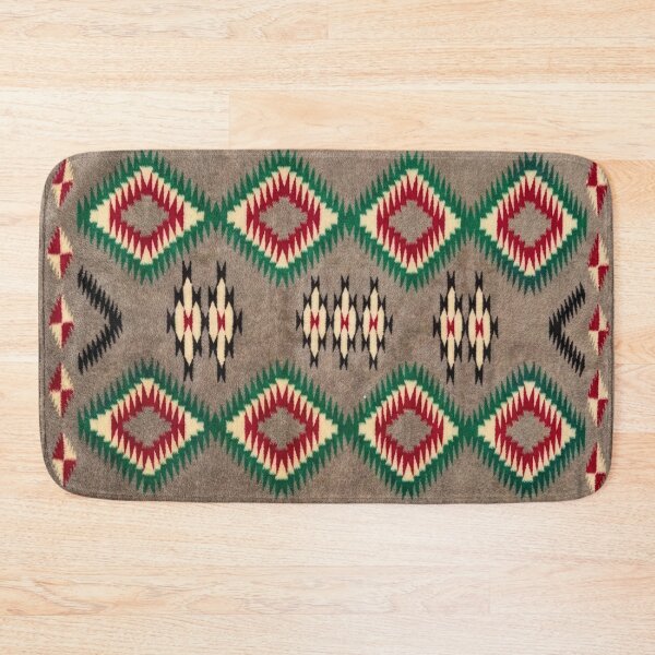 Item preview, NAVAJO c.1915 HORSE SADDLE BLANKET PRINT - AUTHENTIC HISTORICAL DESIGN 5X6 designed and sold by Big Bang Canvas.