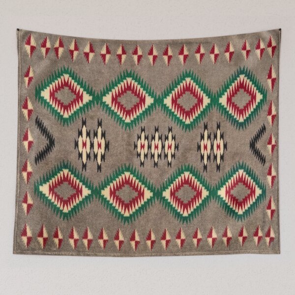 Item preview, NAVAJO c.1915 HORSE SADDLE BLANKET PRINT - AUTHENTIC HISTORICAL DESIGN 5X6 designed and sold by Big Bang Canvas.