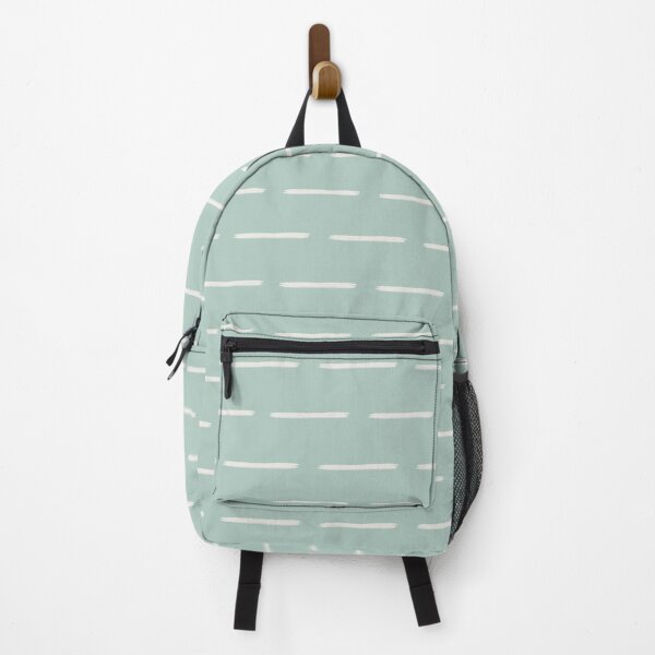 Item preview, Minimalist Ivory Lines on Pastel Gray Turquoise designed and sold by KSimpson838.