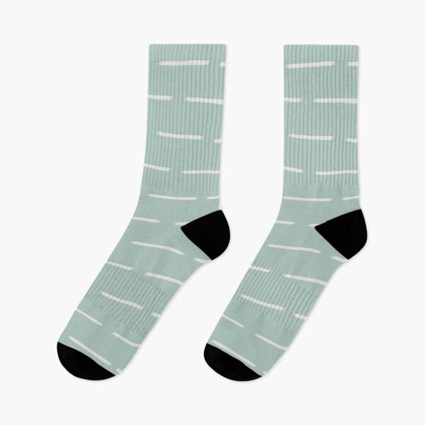 Item preview, Minimalist Ivory Lines on Pastel Gray Turquoise designed and sold by KSimpson838.