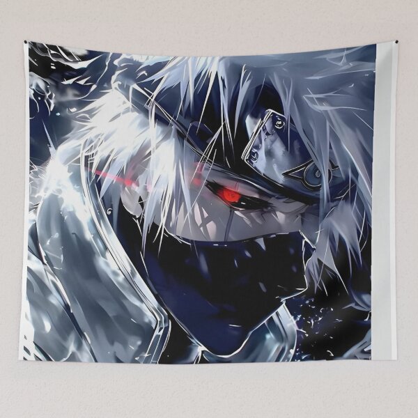 Item preview, Kakashi - Storm Veil Ninja – Lightning Anime Style Warrior Art designed and sold by Dyan4.