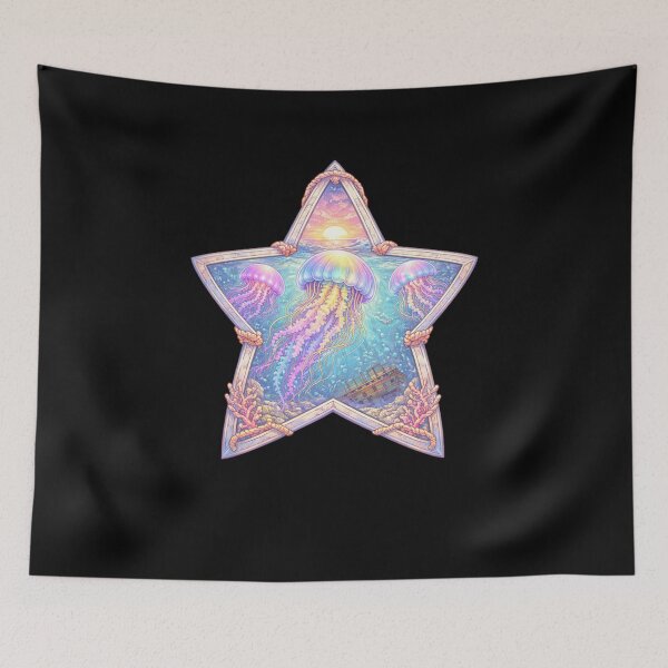 Item preview, Jellyfish Sunset Star designed and sold by Planetporridge.